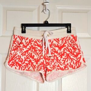 Lilly Pulitzer Coral Pattern Athletic Shorts Size Medium